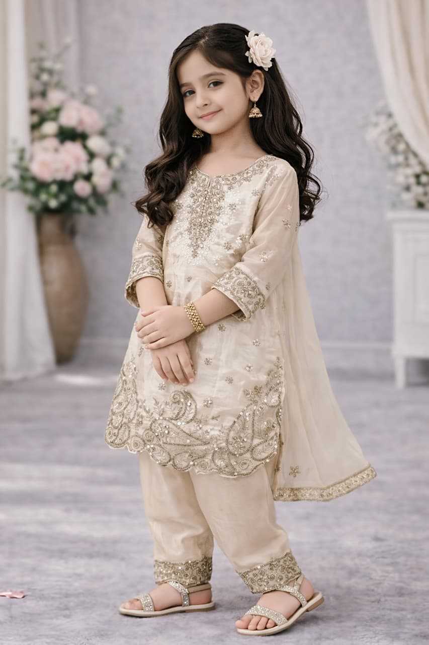 YNF Wholesale Pure Silk Kids Suit  | Surat Manufacturer