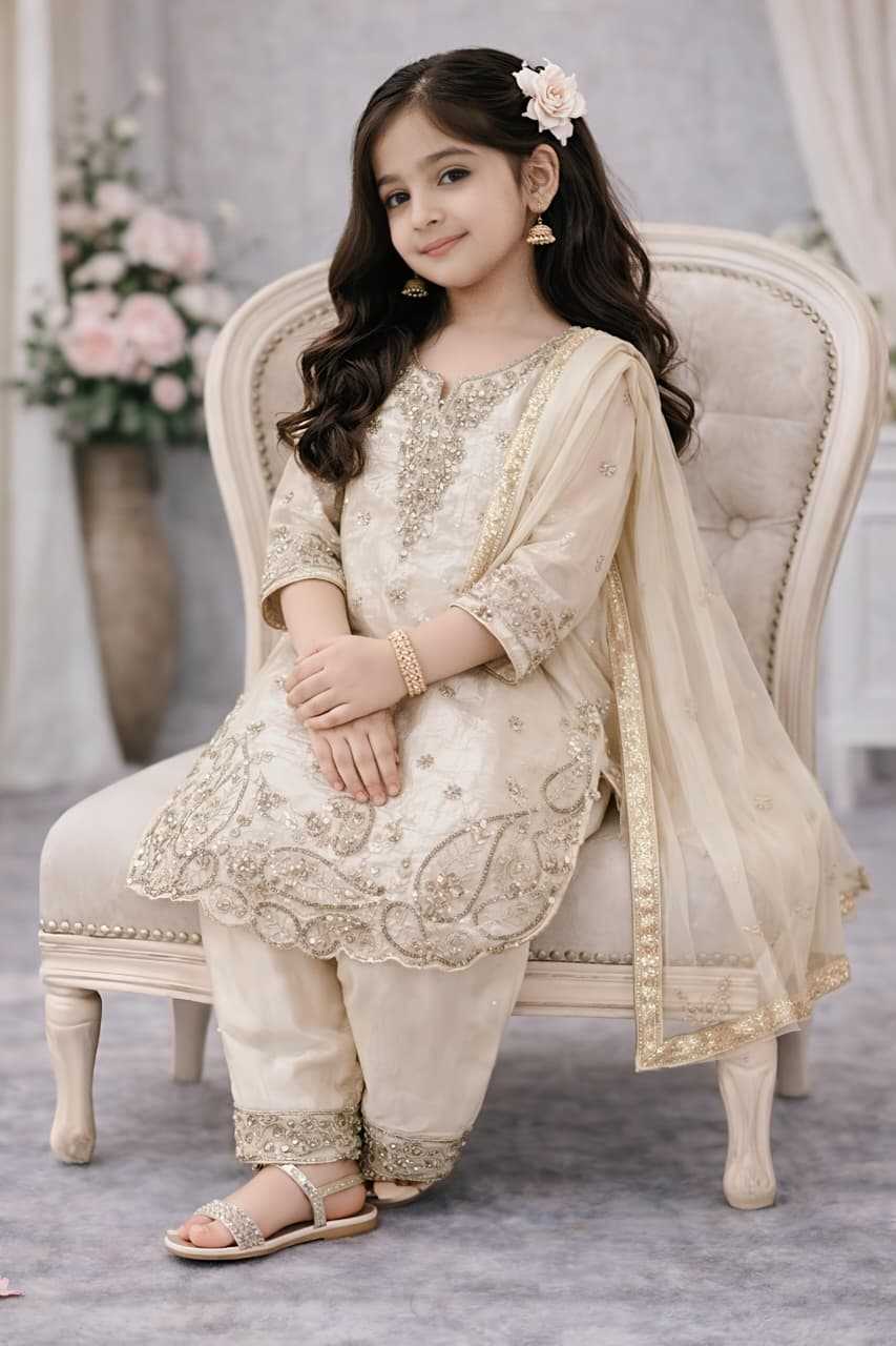 YNF Wholesale Pure Silk Kids Suit  | Surat Manufacturer