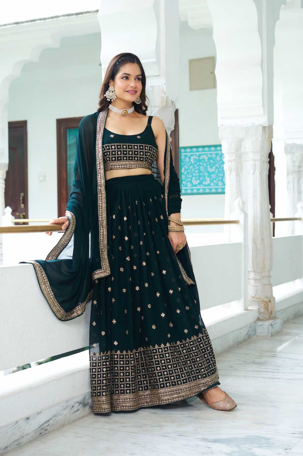 YNF Wholesale Georgette Designer Lehenga  | Surat Manufacturer