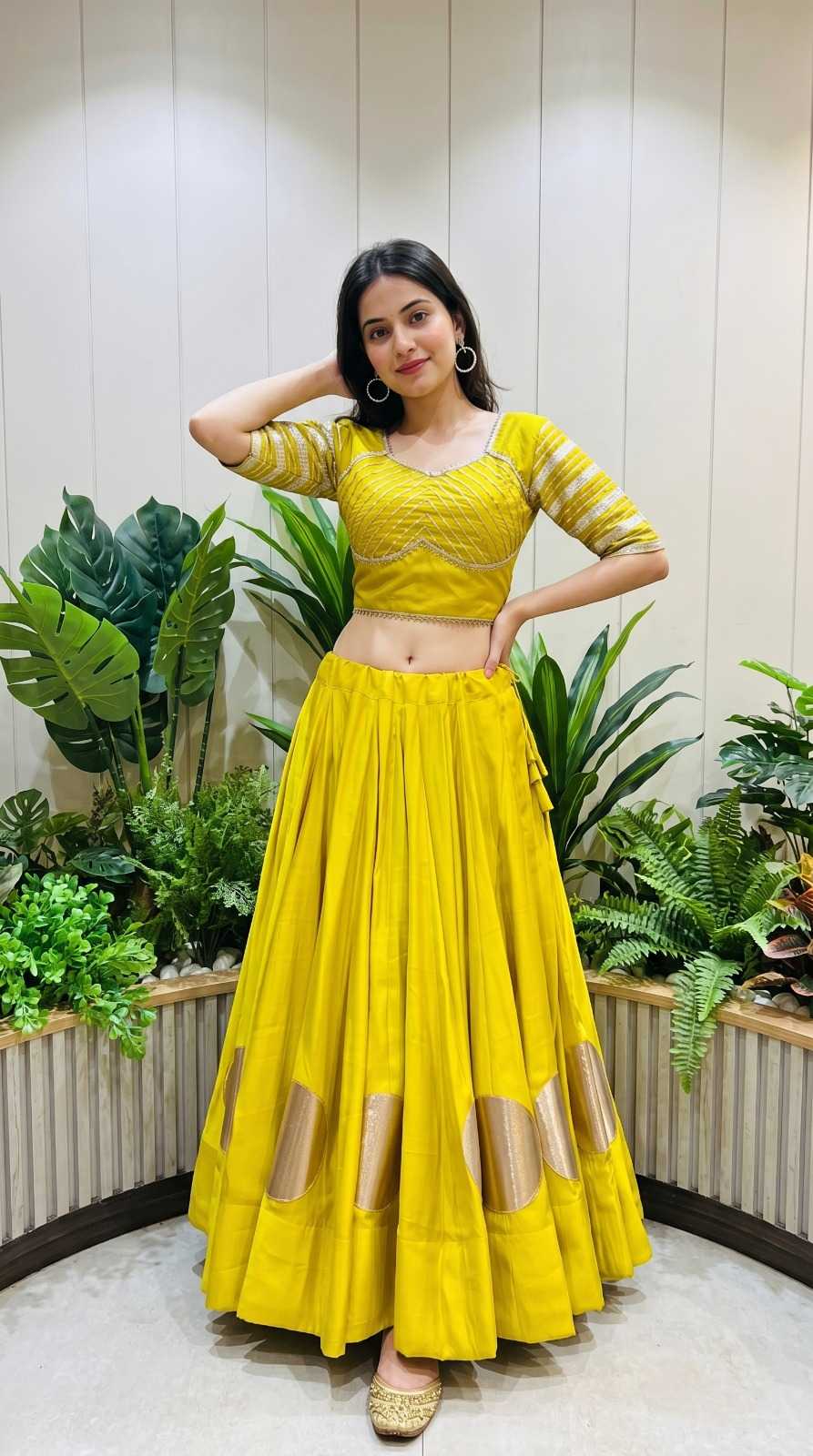 YNF Wholesale Heavy Roman Silk Designer Lehenga  | Surat Manufacturer