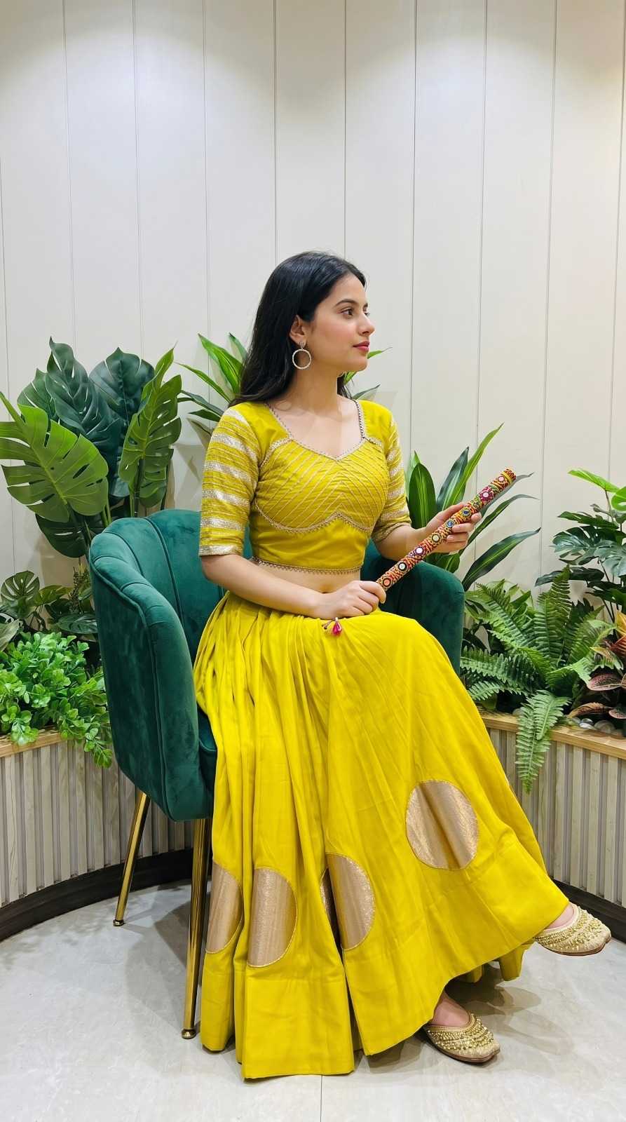 YNF Wholesale Heavy Roman Silk Designer Lehenga  | Surat Manufacturer