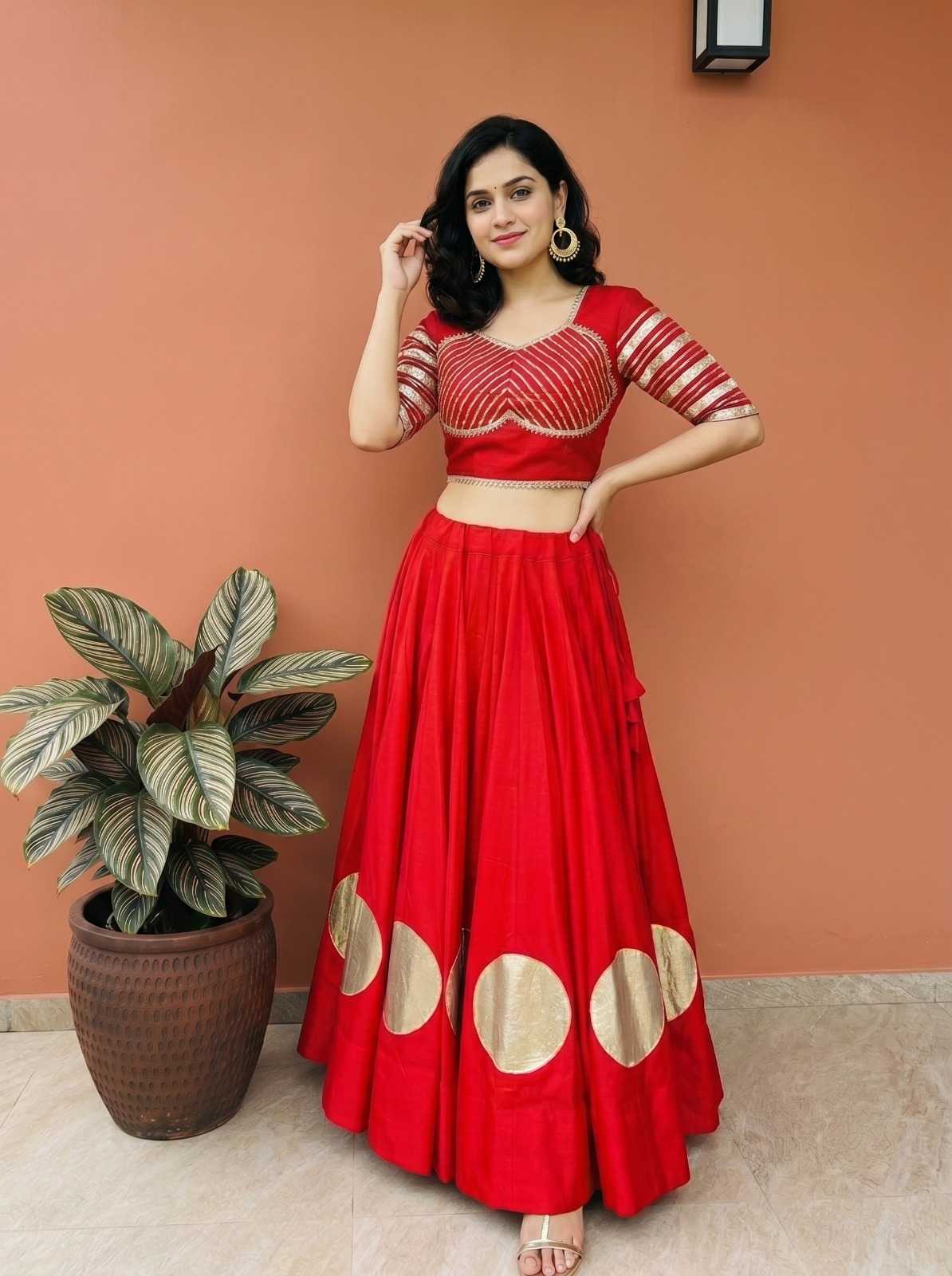 YNF Wholesale Heavy Roman Silk Designer Lehenga  | Surat Manufacturer