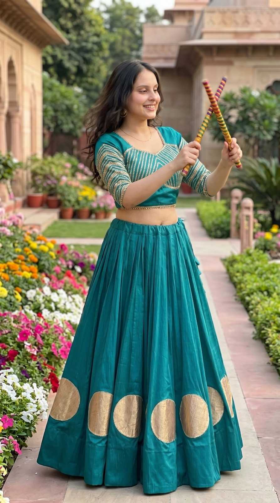 YNF Wholesale Heavy Roman Silk Designer Lehenga  | Surat Manufacturer