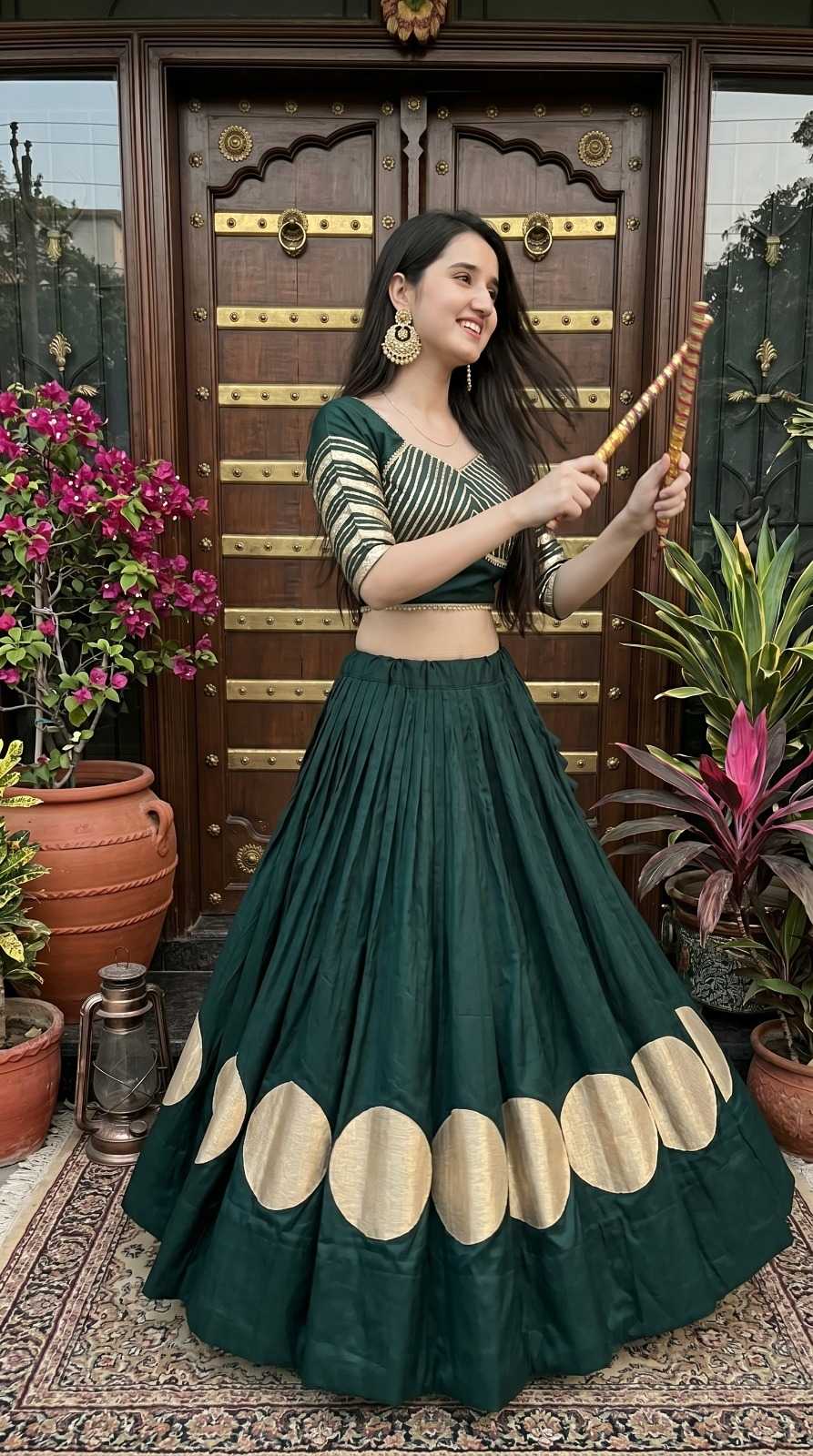 YNF Wholesale Heavy Roman Silk Designer Lehenga  | Surat Manufacturer