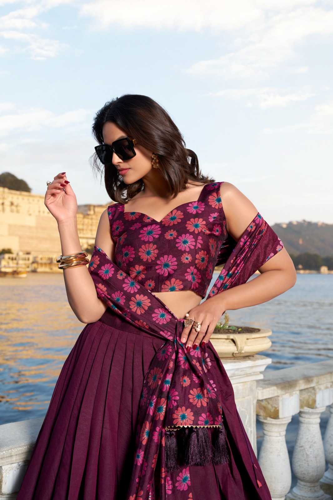 YNF Wholesale Tussar Silk Designer Lehenga  | Surat Manufacturer