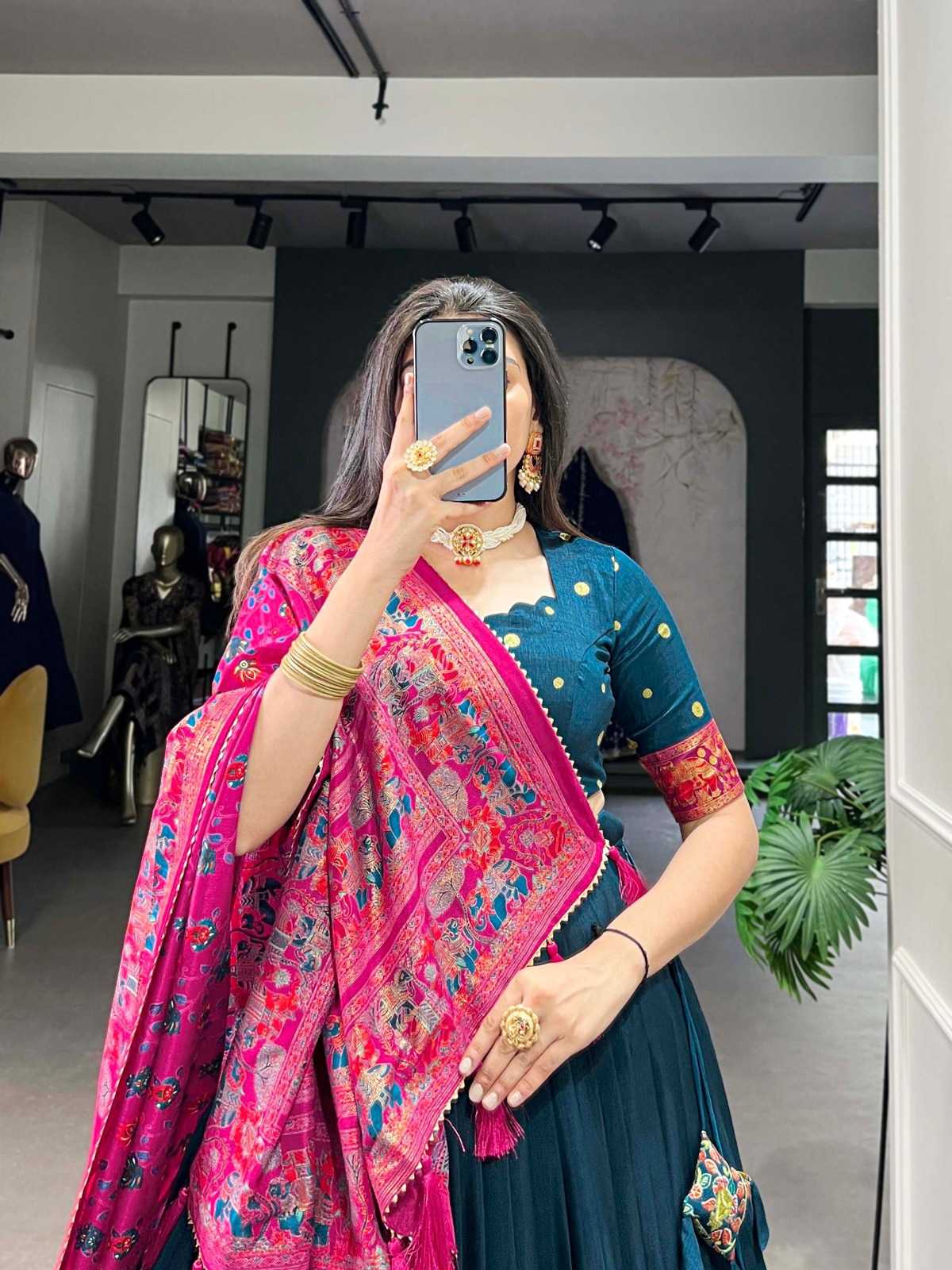 YNF Wholesale Tussar Silk Designer Lehenga  | Surat Manufacturer
