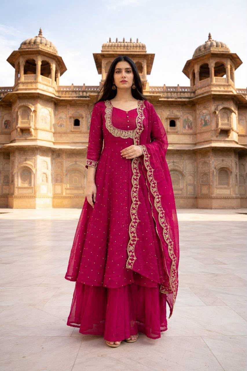 YNF Wholesale Soft Vichitra Anarkali Kurtis  | Surat Manufacturer