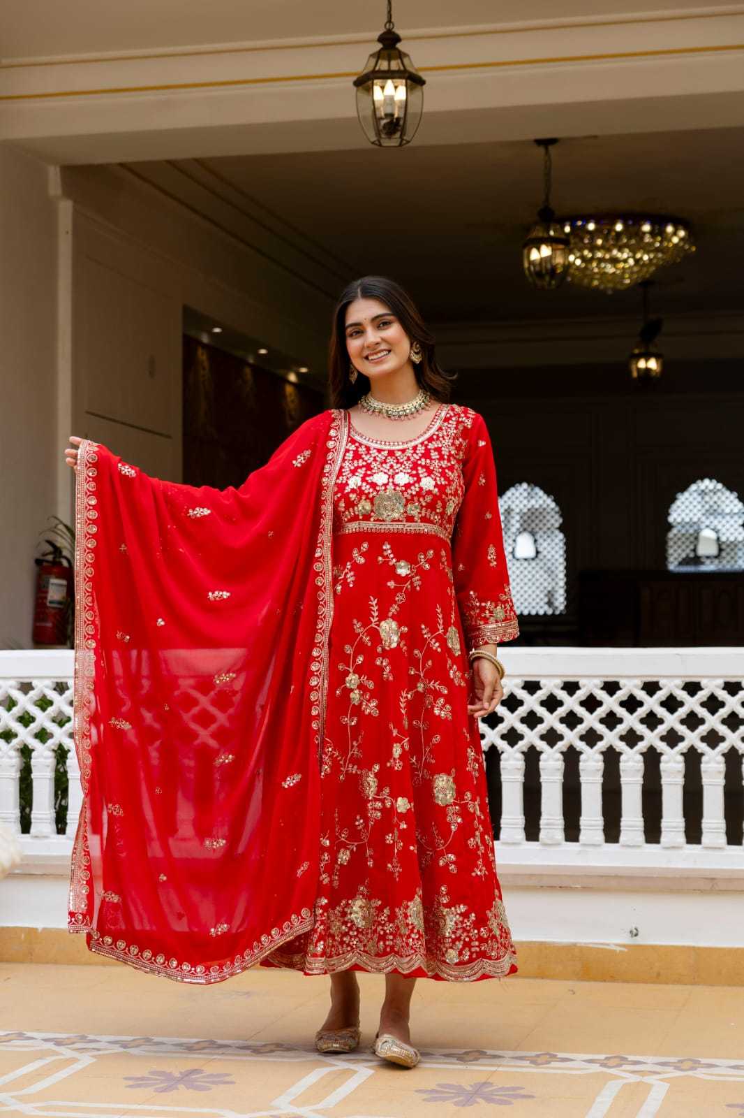 YNF Wholesale Georgette Georgette Gown  | Surat Manufacturer