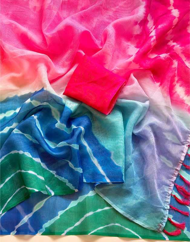 YNF Wholesale Fancy Bandhani Bandhej Sarees  | Surat Manufacturer