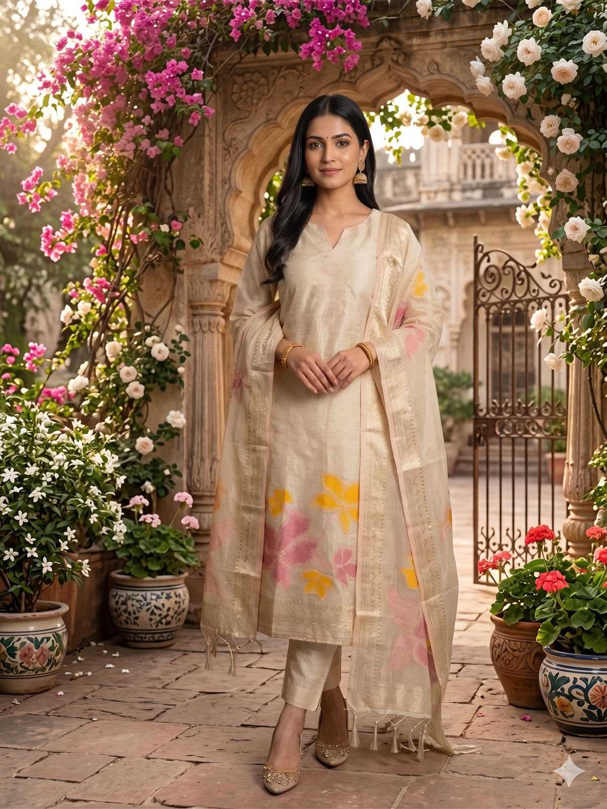 YNF Wholesale Tissue Ladies Suits  | Surat Manufacturer