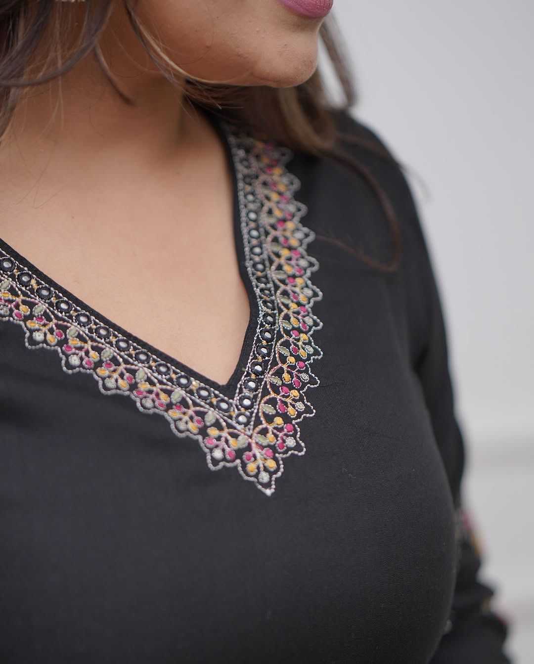 YNF Wholesale Viscose Embroidered Kurtis  | Surat Manufacturer