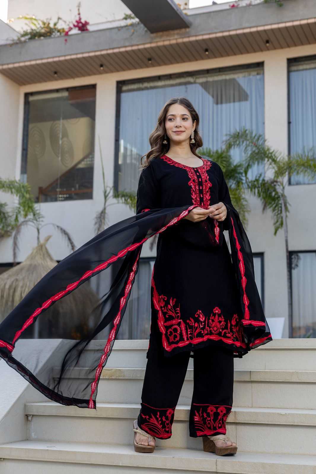 YNF Wholesale Georgette Party Wear Kurtis  | Surat Manufacturer
