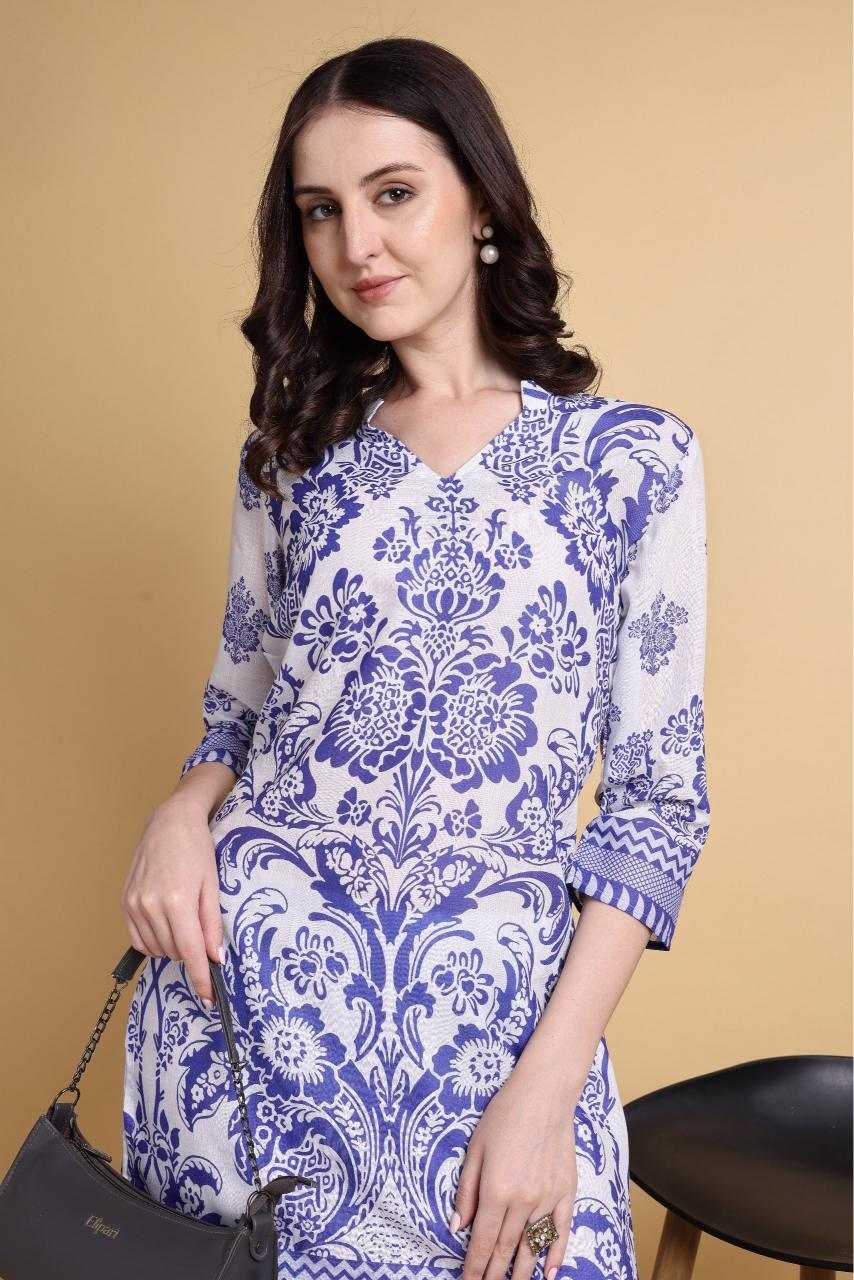YNF Wholesale Linen Designer Kurtis  | Surat Manufacturer