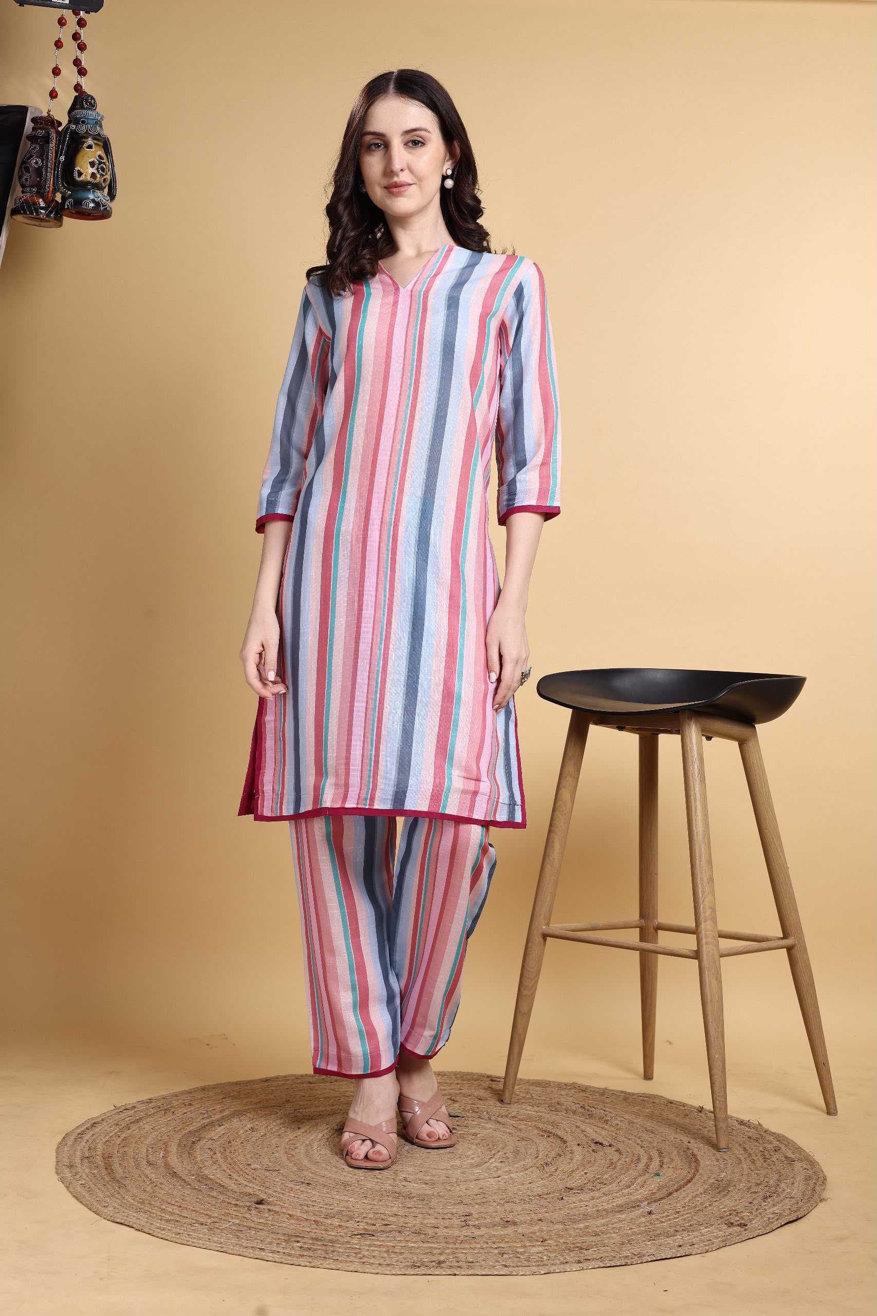 YNF Wholesale Linen Designer Kurtis  | Surat Manufacturer