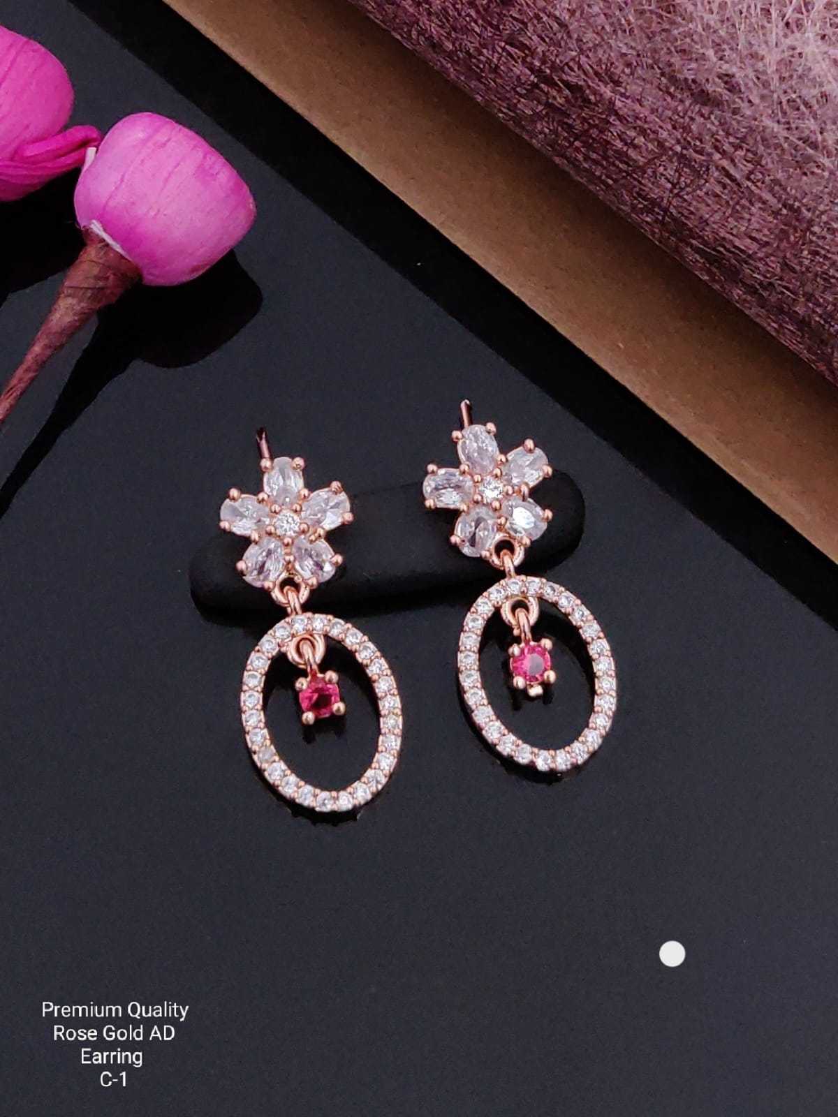 YNF Wholesale Brass Fancy Earrings  | Surat Manufacturer