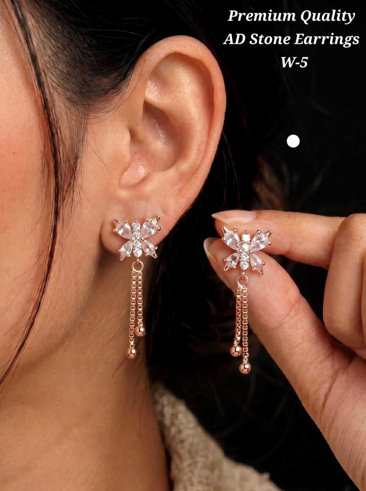 YNF Wholesale Brass Fancy Earrings  | Surat Manufacturer