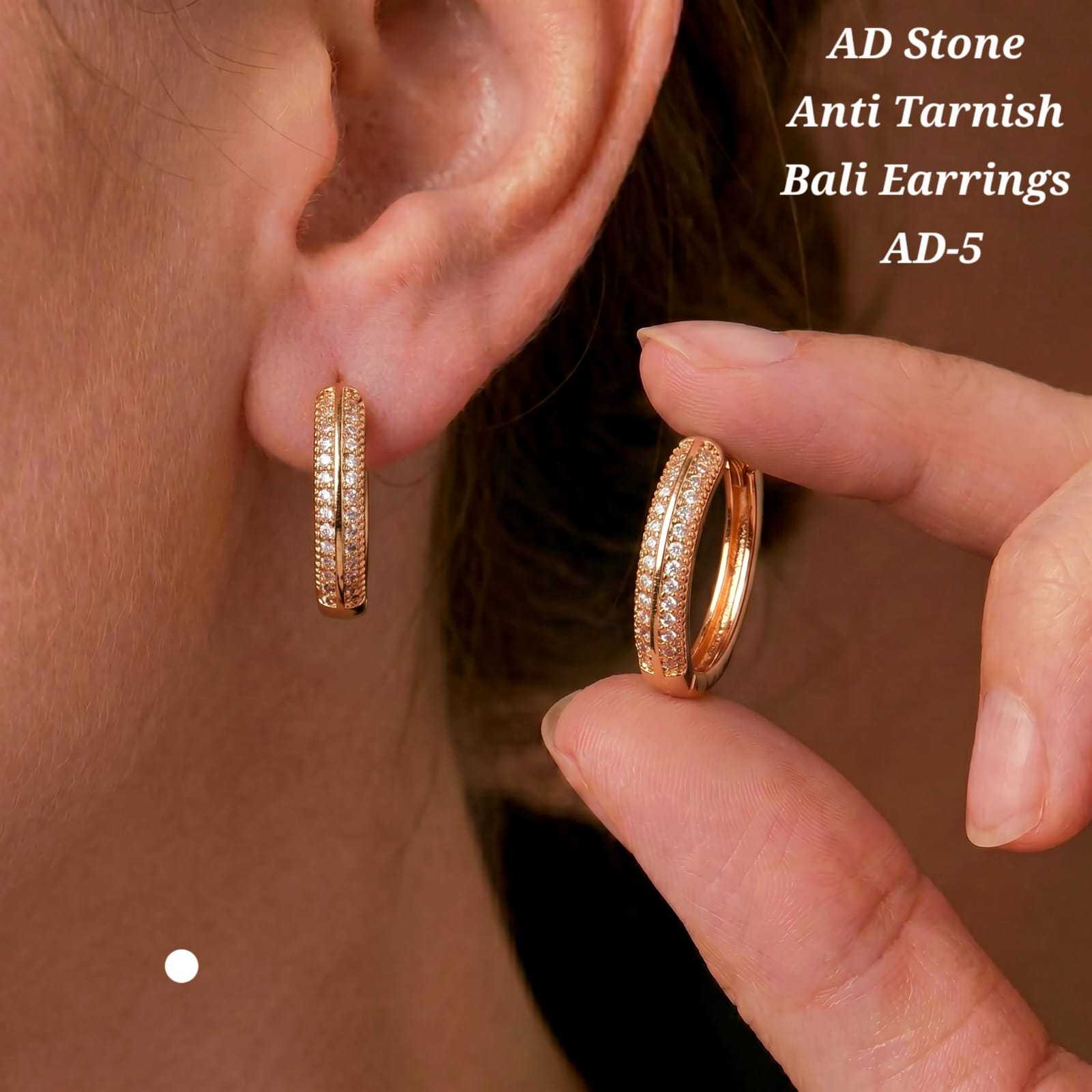 YNF Wholesale Brass Stud Earrings  | Surat Manufacturer