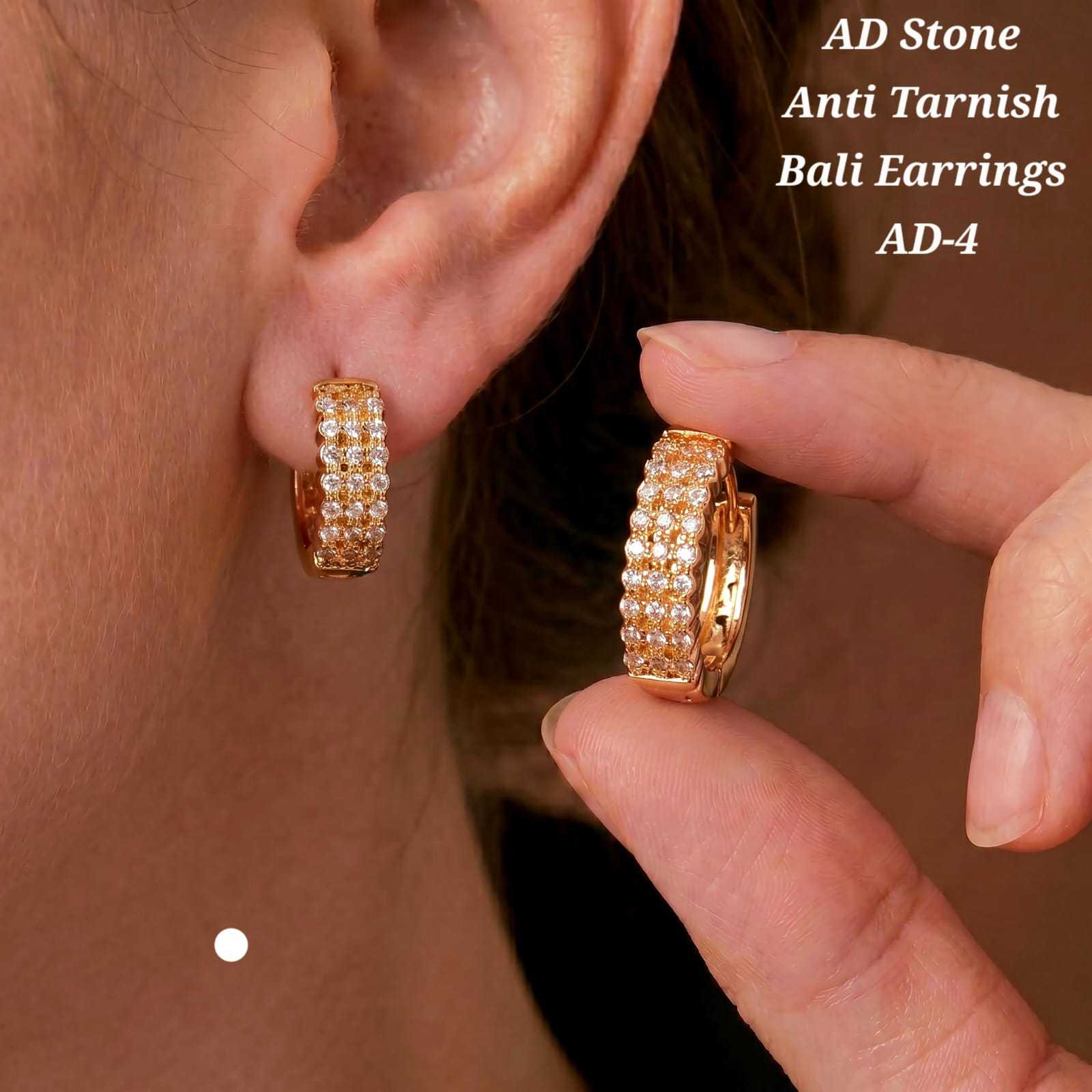 YNF Wholesale Brass Stud Earrings  | Surat Manufacturer