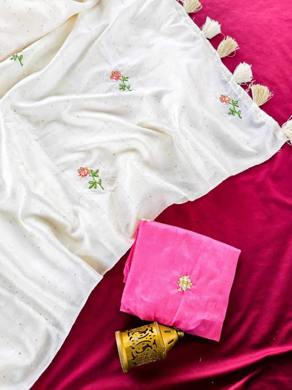 YNF Wholesale Pure Viscos Embroidered Sarees  | Surat Manufacturer