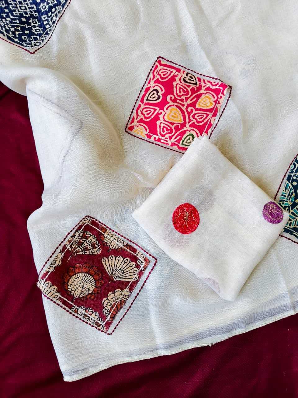 YNF Wholesale Linen White Sarees  | Surat Manufacturer