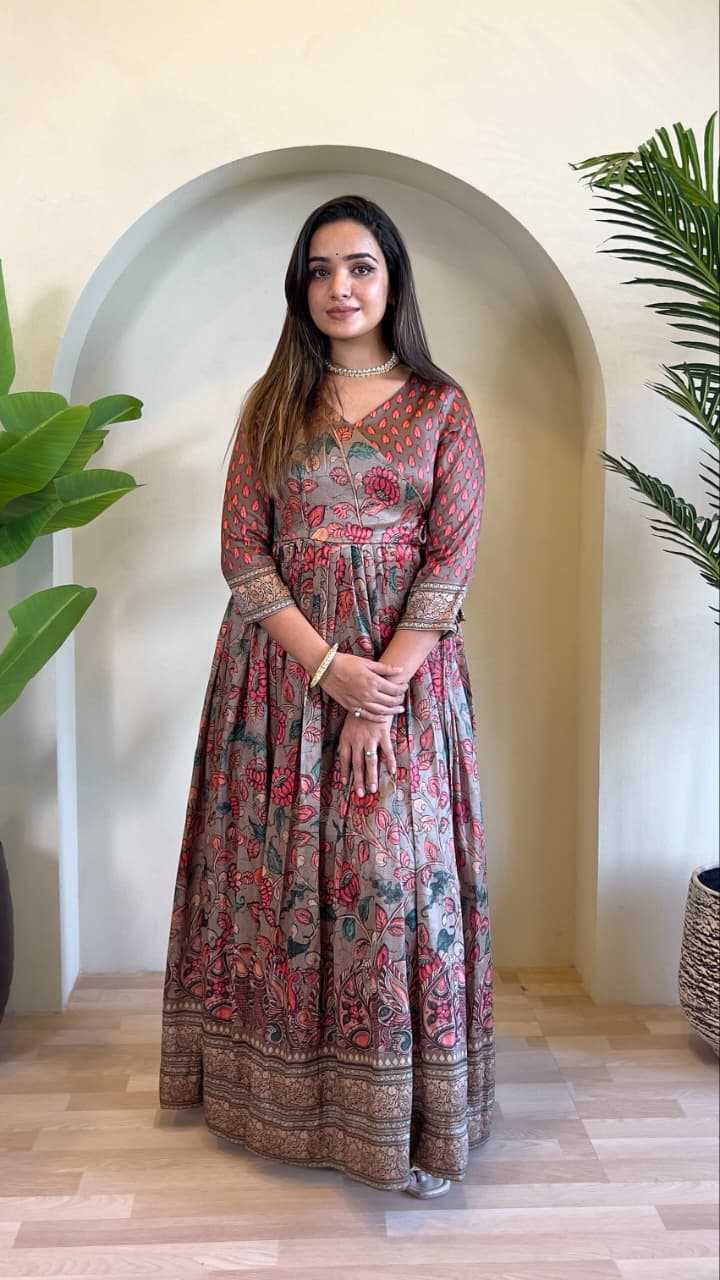 YNF Wholesale Silk Cotton Anarkali Gown  | Surat Manufacturer