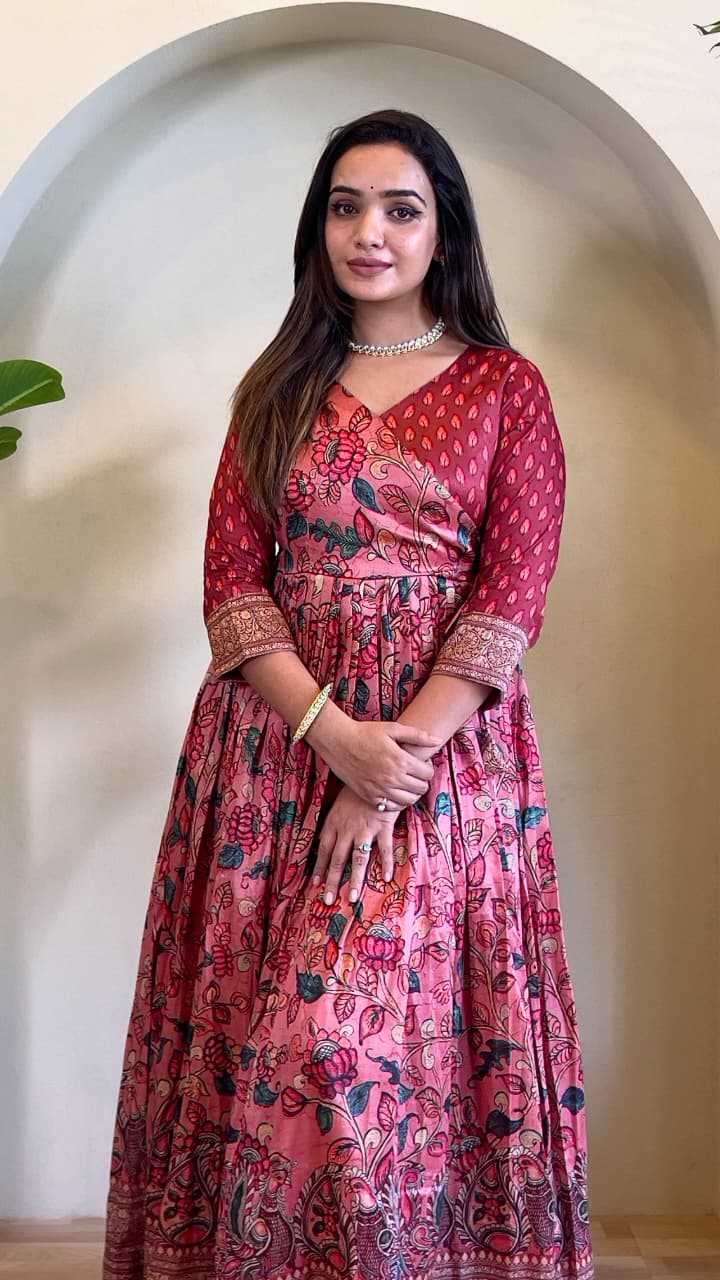 YNF Wholesale Silk Printed Gowns  | Surat Manufacturer