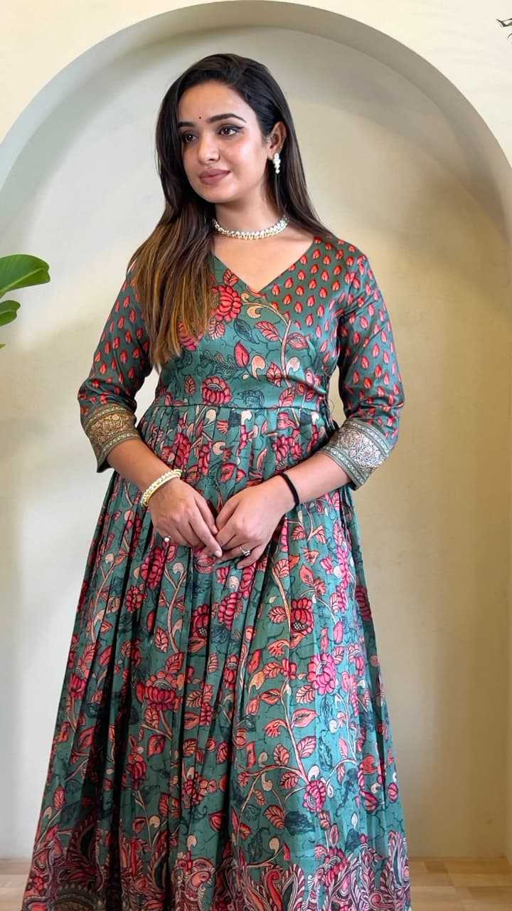 YNF Wholesale Silk Printed Gowns  | Surat Manufacturer