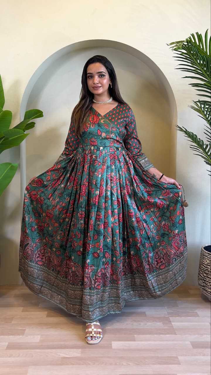 YNF Wholesale Silk Printed Gowns  | Surat Manufacturer