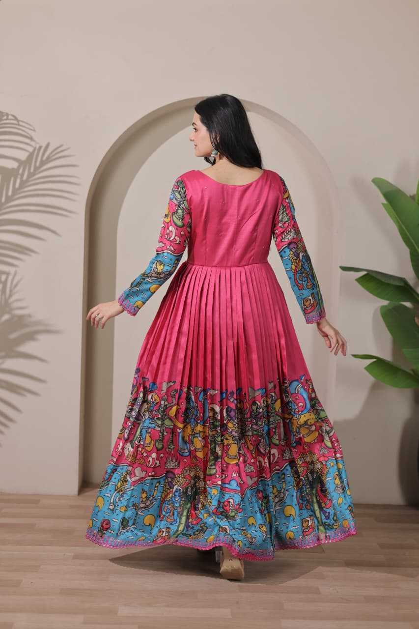 YNF Wholesale Tussar Silk Party Gowns  | Surat Manufacturer
