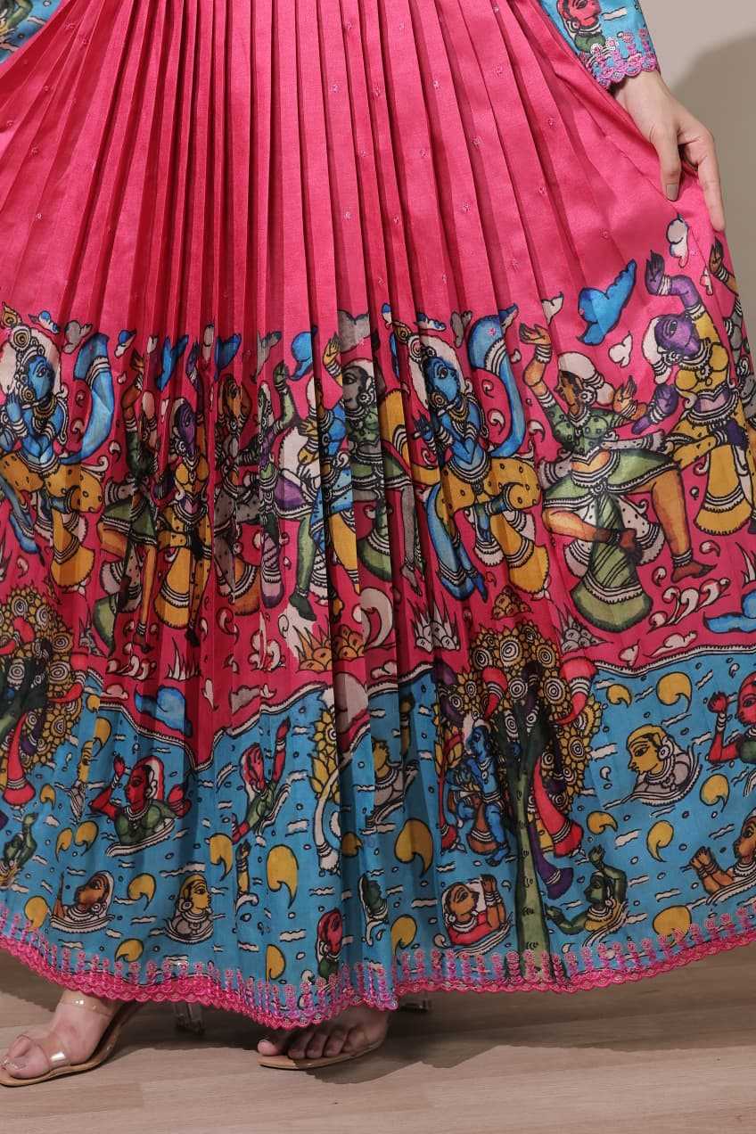 YNF Wholesale Tussar Silk Party Gowns  | Surat Manufacturer