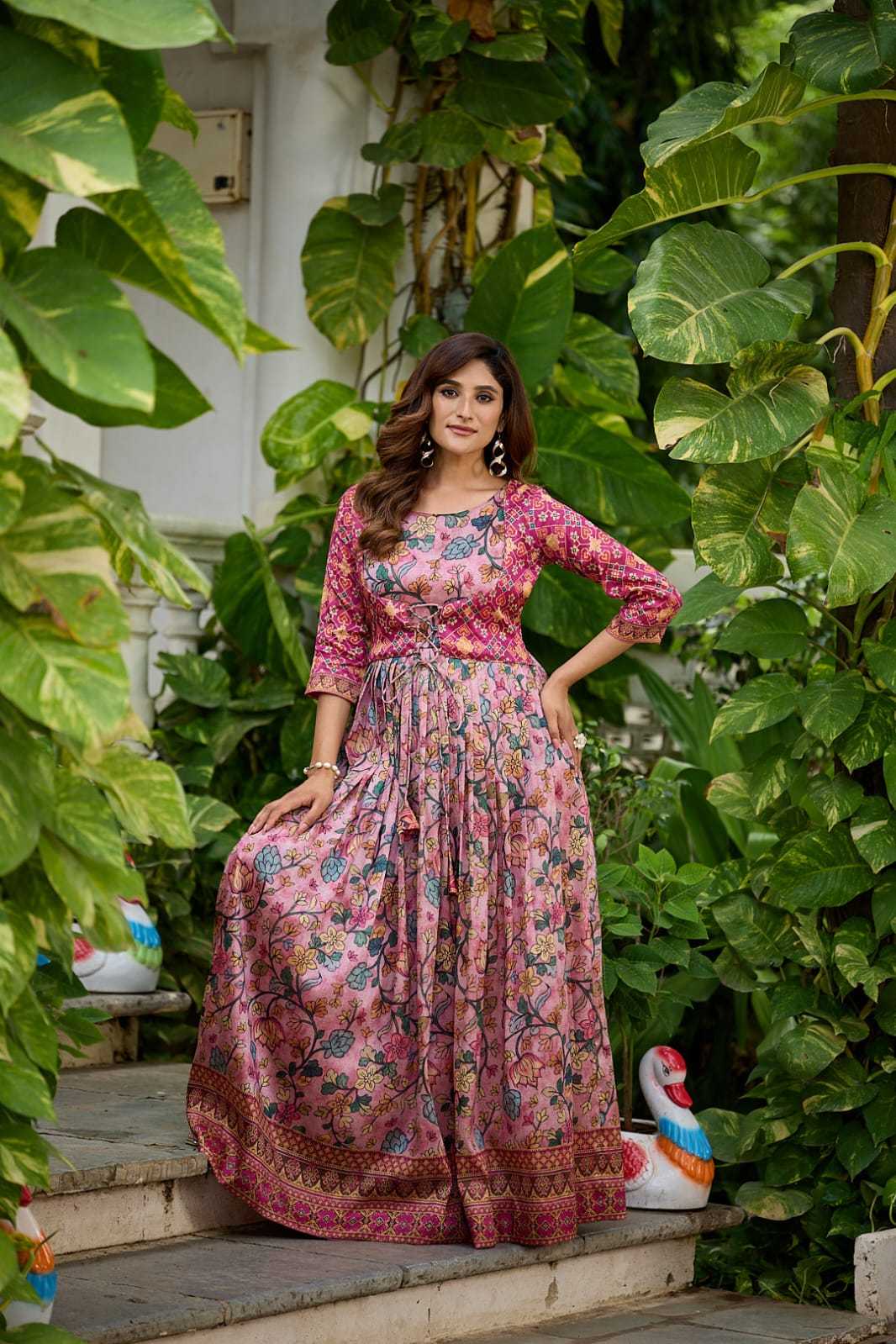 YNF Wholesale Silk Fancy Gowns  | Surat Manufacturer