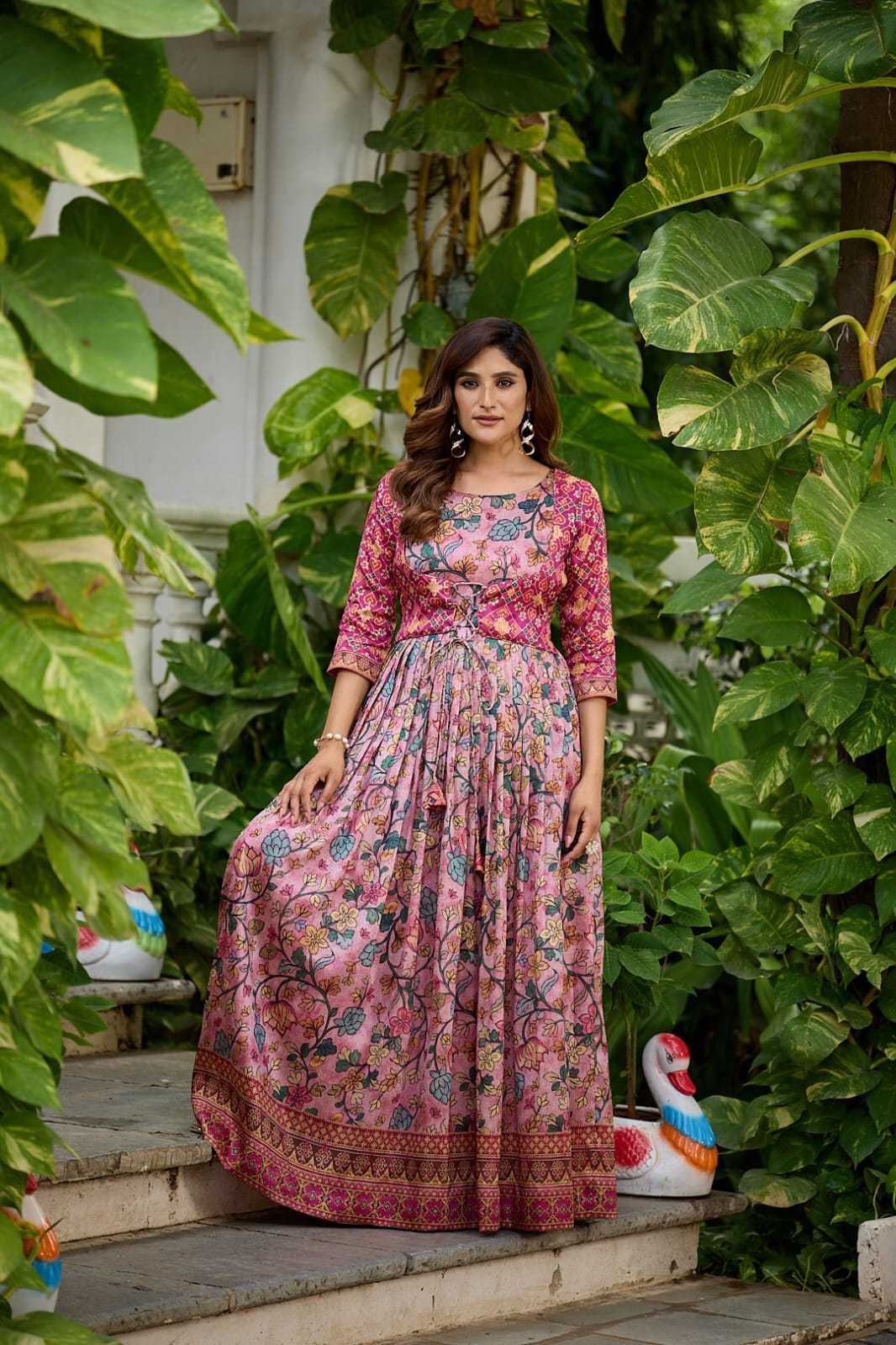 YNF Wholesale Silk Fancy Gowns  | Surat Manufacturer
