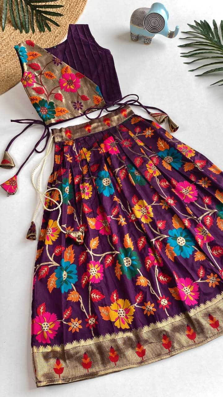 YNF Wholesale Silk Kids Lehenga  | Surat Manufacturer
