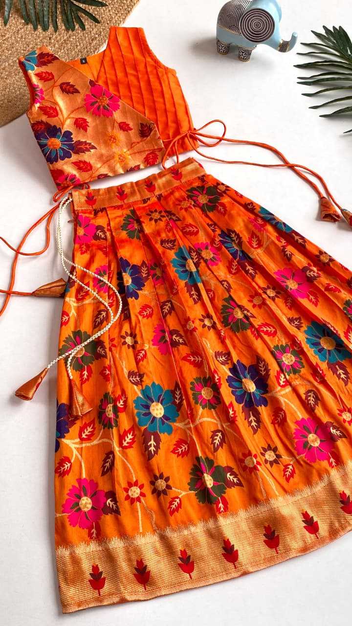 YNF Wholesale Silk Kids Lehenga  | Surat Manufacturer