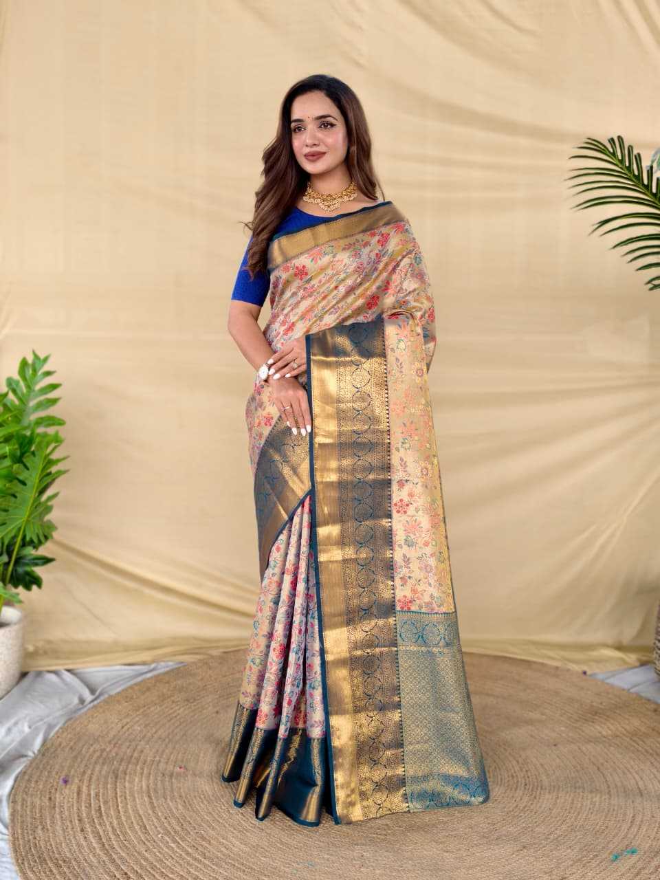 YNF Wholesale Kanjivaram Silk Zari Border Silk Sarees  | Surat Manufacturer