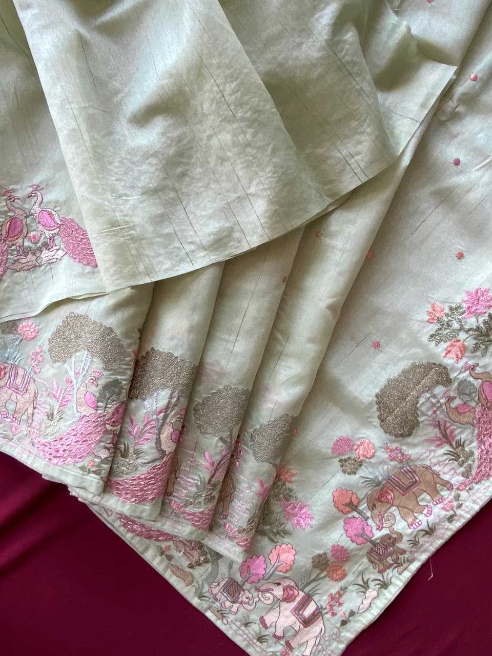 YNF Wholesale Tussar Silk Designer Sarees  | Surat Manufacturer