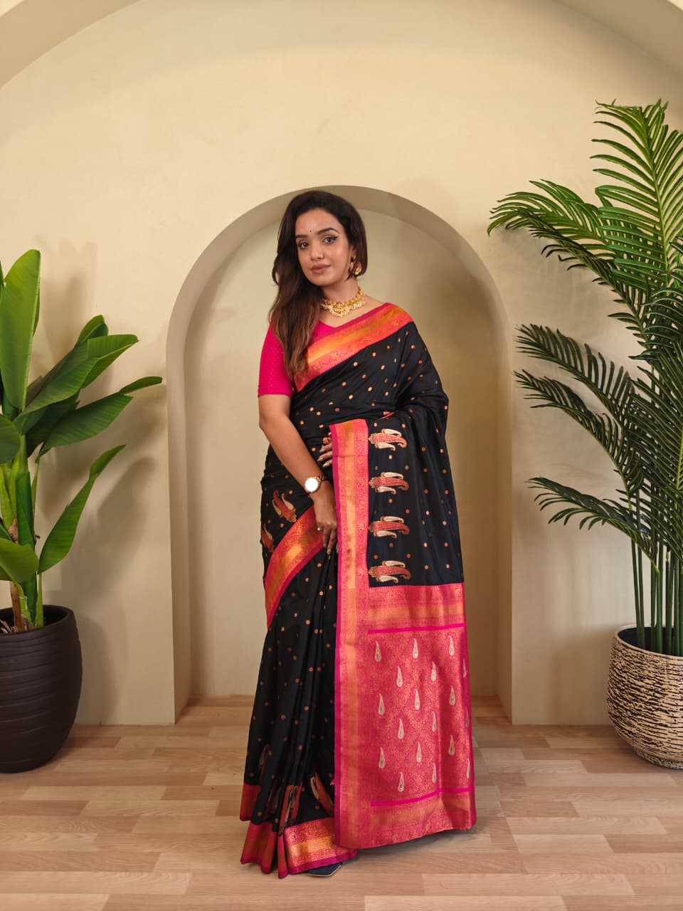 YNF Wholesale Paithani Silk Soft Silk Sarees  | Surat Manufacturer