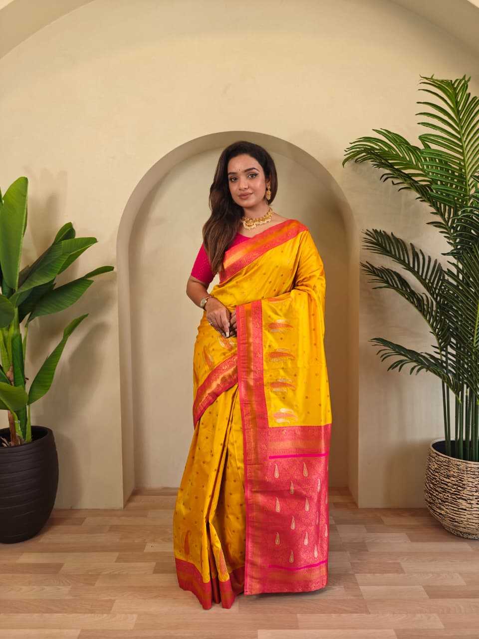 YNF Wholesale Paithani Silk Soft Silk Sarees  | Surat Manufacturer