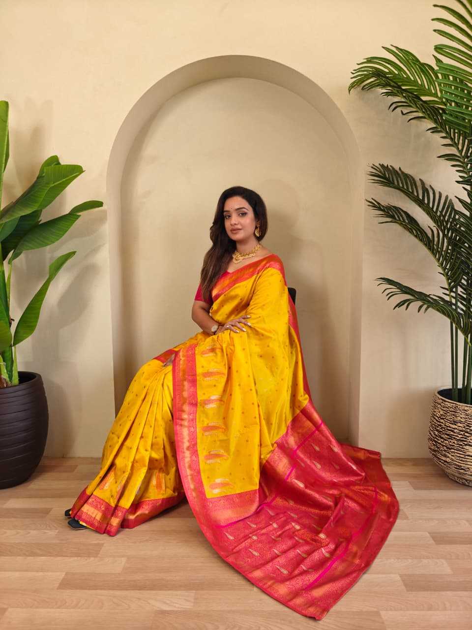 YNF Wholesale Paithani Silk Soft Silk Sarees  | Surat Manufacturer