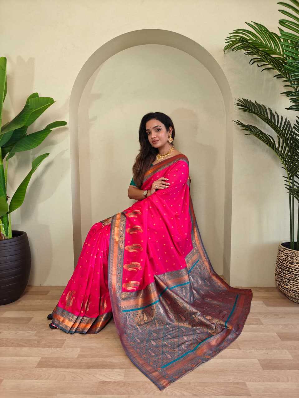 YNF Wholesale Paithani Silk Soft Silk Sarees  | Surat Manufacturer