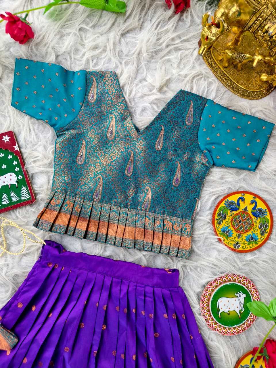 YNF Wholesale Soft Silk Kids Lehenga  | Surat Manufacturer