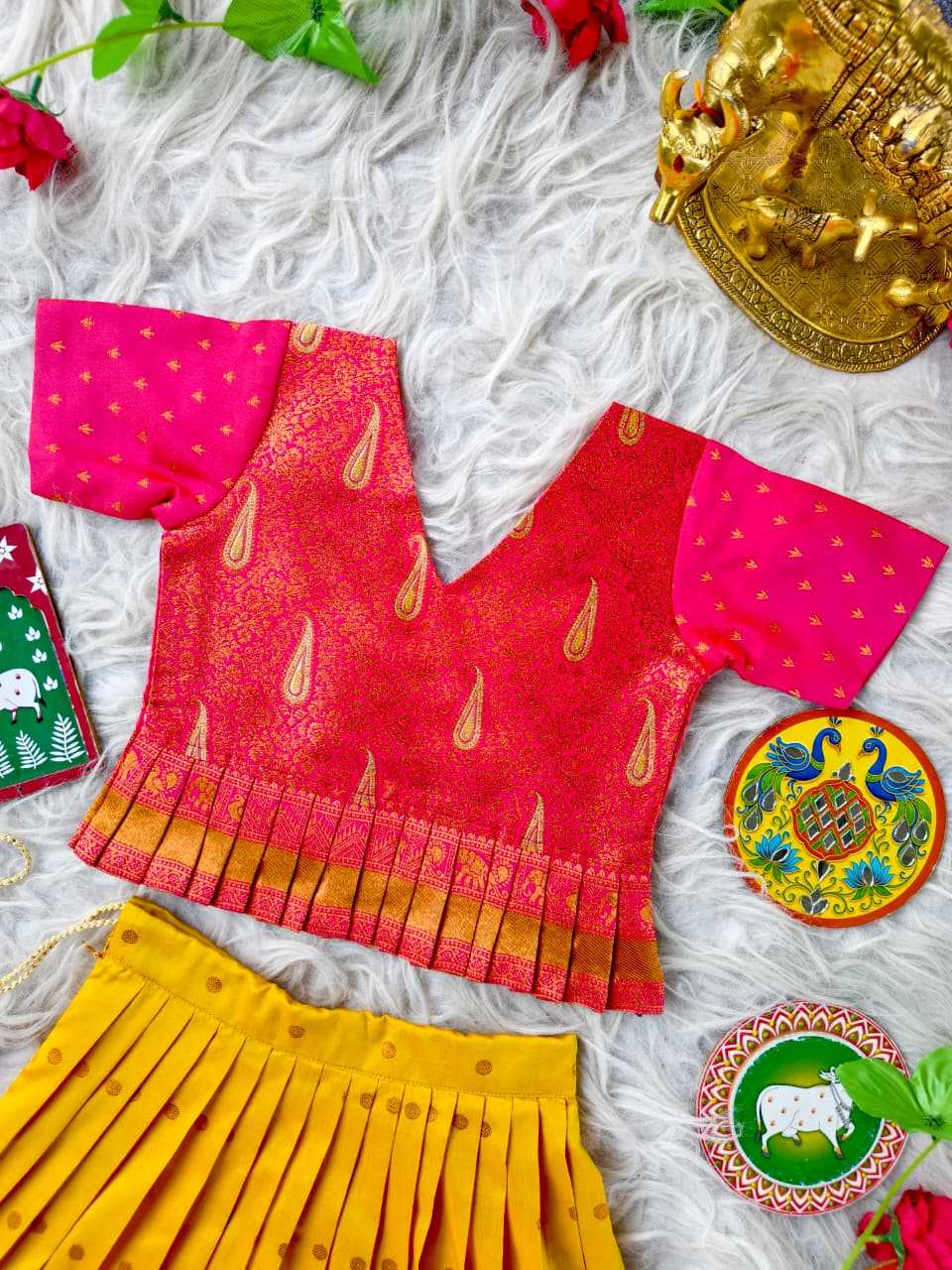 YNF Wholesale Soft Silk Kids Lehenga  | Surat Manufacturer
