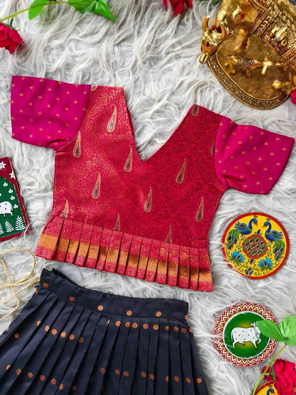 YNF Wholesale Soft Silk Kids Lehenga  | Surat Manufacturer