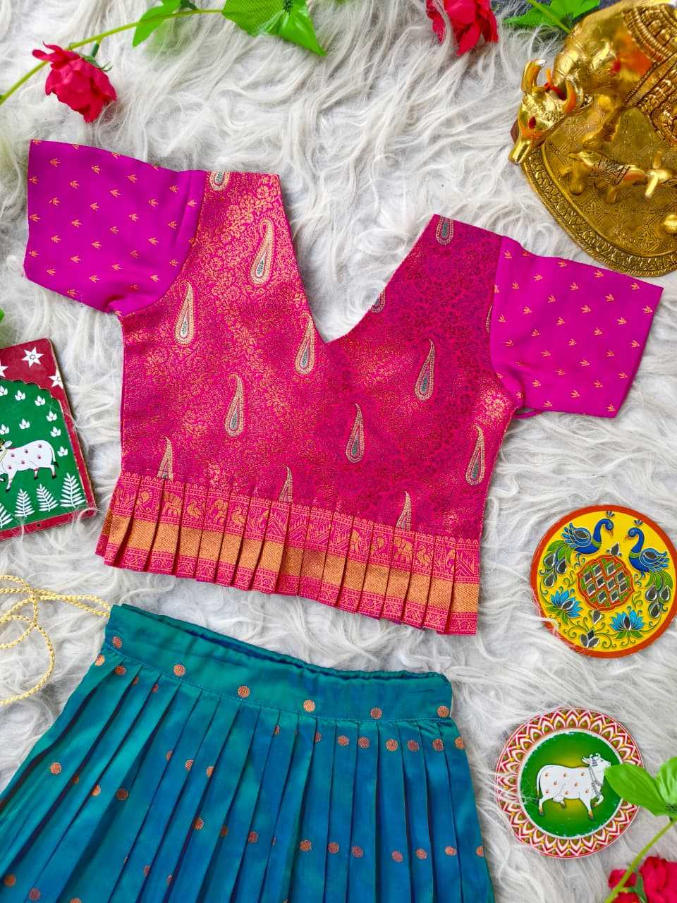 YNF Wholesale Soft Silk Kids Lehenga  | Surat Manufacturer