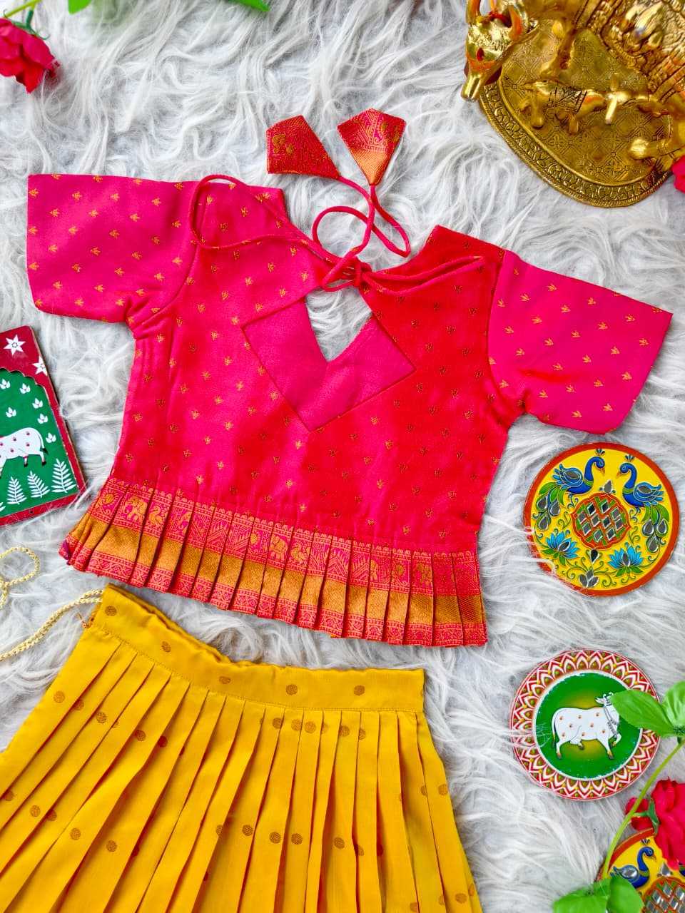 YNF Wholesale Soft Silk Kids Lehenga  | Surat Manufacturer