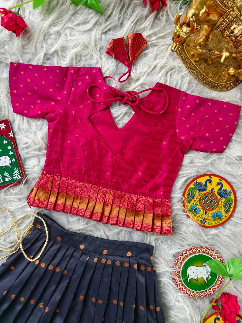 YNF Wholesale Soft Silk Kids Lehenga  | Surat Manufacturer