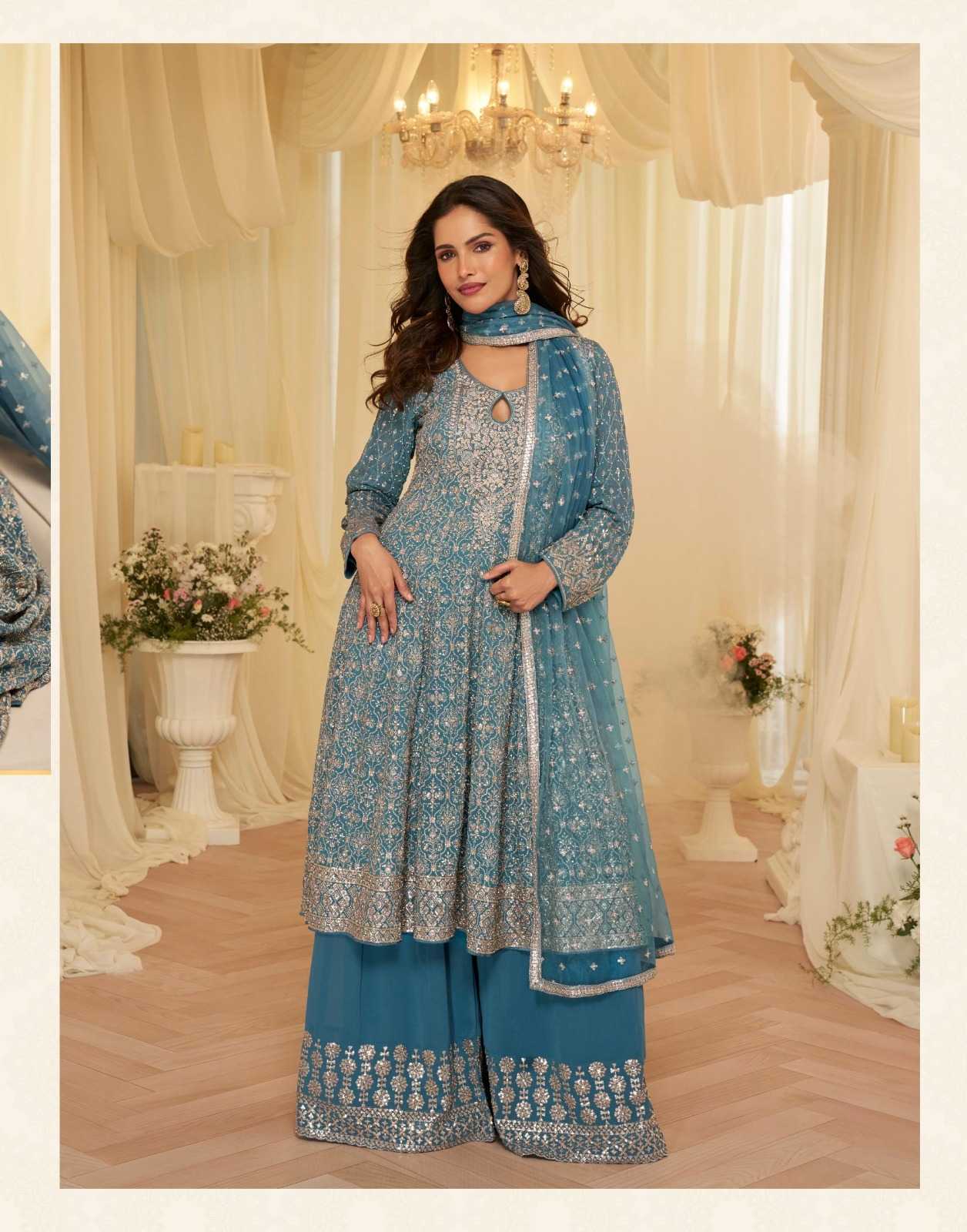 YNF Wholesale Georgette Embroidery Suits  | Surat Manufacturer