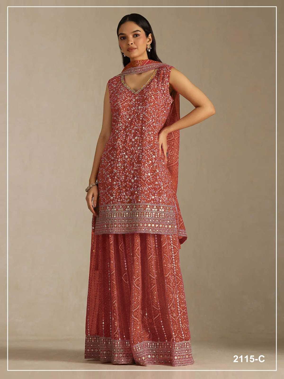 YNF Wholesale Faux Georgette Embroidery Suits  | Surat Manufacturer