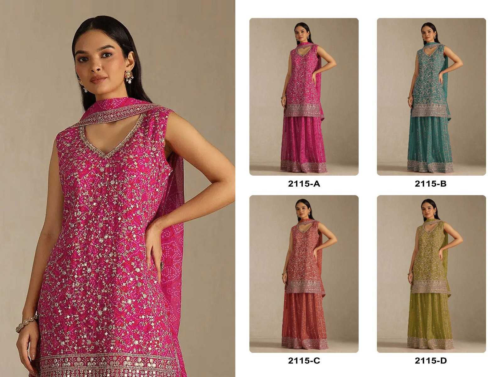 YNF Wholesale Faux Georgette Embroidery Suits  | Surat Manufacturer