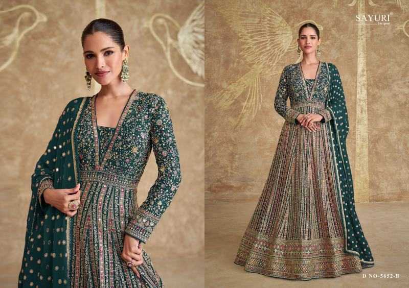 YNF Wholesale Georgette Embroidery Gowns  | Surat Manufacturer
